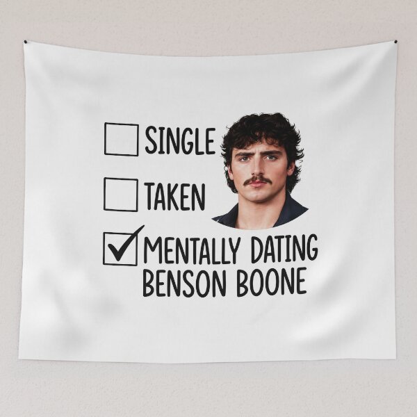 Item preview, Mentally Dating Benson Boone Funny Fan  designed and sold by Abigaildixon92.