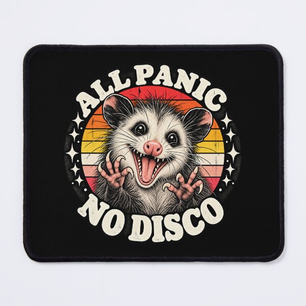 Item preview, All Panic No Disco Opossum designed and sold by Gabriela Mihai.