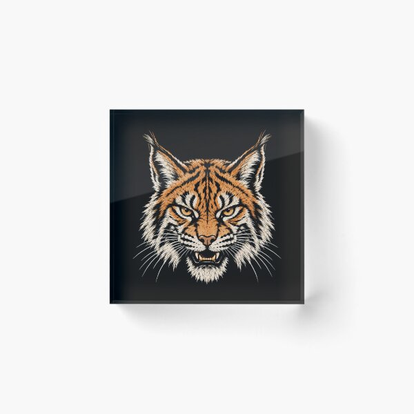 Item preview, Fierce Wildcat Face Vintage Wildlife designed and sold by Moizento.