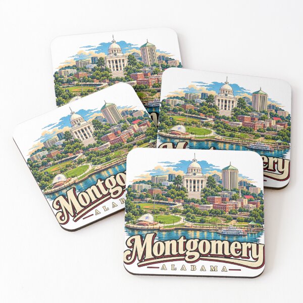 Artikelvorschau, Vintage-Reisesouvenir aus Montgomery, Alabama – Wahrzeichen-Geschenk entworfen und verkauft von MichaeIRellov.