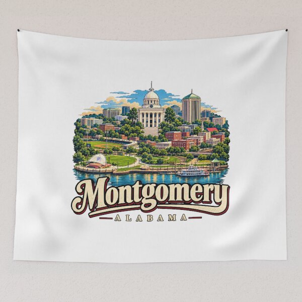 Item preview, Vintage Montgomery Alabama Travel Souvenir Landmark Gift designed and sold by MichaeIRellov.