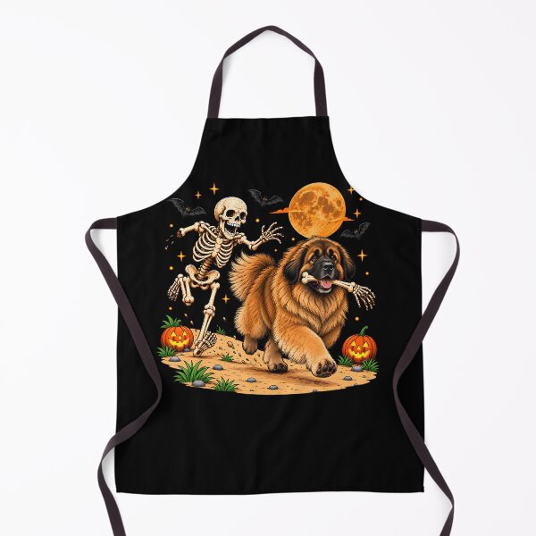 Item preview, Funny Skeleton Chasing Leonberger Halloween Dog Mom Pet designed and sold by serialcarachts.