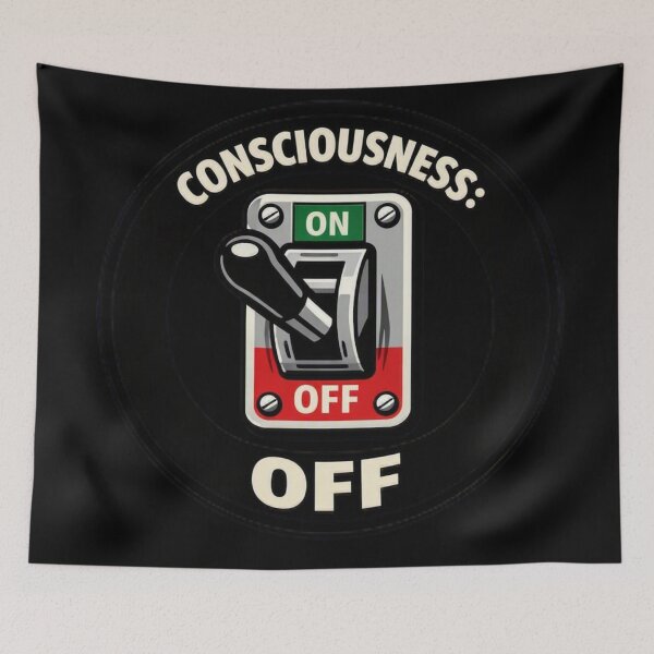 Item preview, Funny Anesthesia Tech Consciousness Off Switch Dark Humor designed and sold by Timeless Junction.