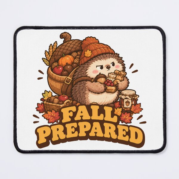 Item preview, Fall Prepared Cute Hedgehog Retro Thanksgiving designed and sold by ianm1028.
