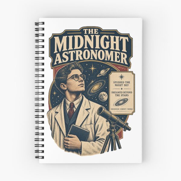 Item preview, The Midnight Astronomer – Vintage Astronomy Scientific Design designed and sold by Print-Mingle01.