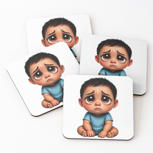 Item preview, Brown Baby Boy Sad: Tender Eyes Collection  designed and sold by EscapeArtist13.