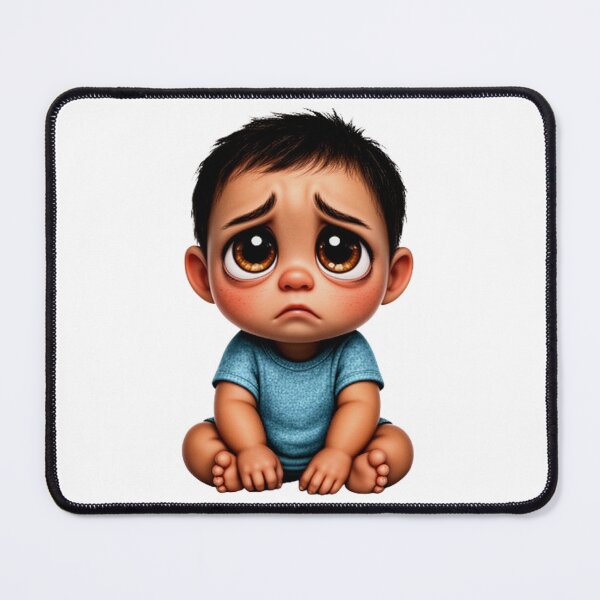 Item preview, Brown Baby Boy Sad: Tender Eyes Collection designed and sold by EscapeArtist13.