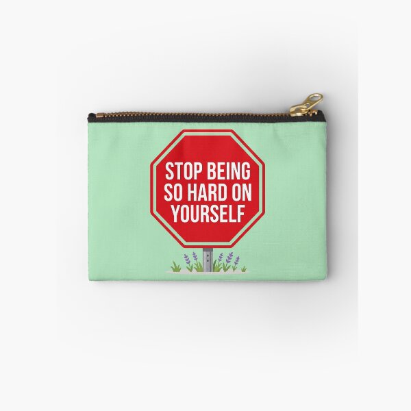 Item preview, Motivational Stop Sign Self Care Mental Health Quote designed and sold by Numair  Baig.
