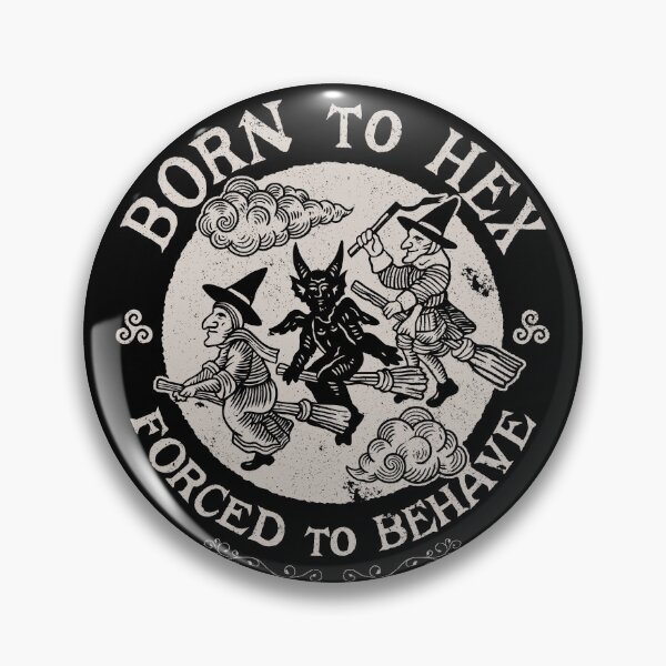 Item preview, Born to Hex Funny Witch – Dark Humor Occult Vintage Woodcut designed and sold by Nemons.