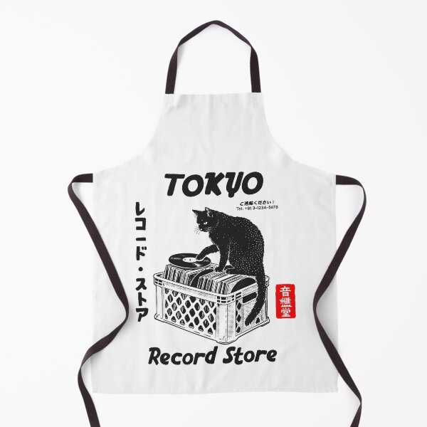 Item preview, Tokyo Record Store Cat Vintage Y2k Japanese designed and sold by nosu-art-pod.