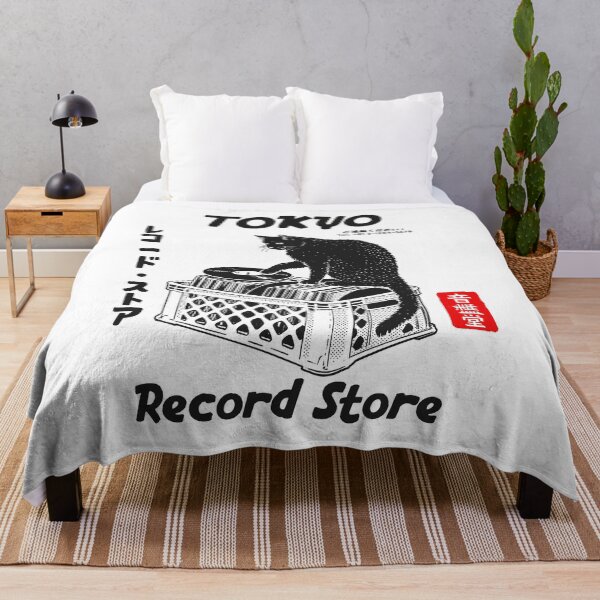 Item preview, Tokyo Record Store Cat Vintage Y2k Japanese designed and sold by nosu-art-pod.