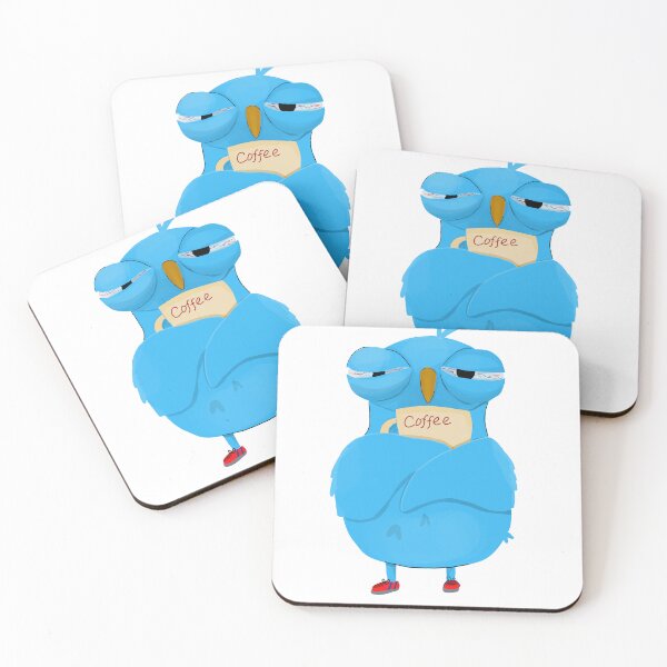 Item preview, Exhausted Coffee Owl – Tired Monday Morning Mood designed and sold by LytStudio.