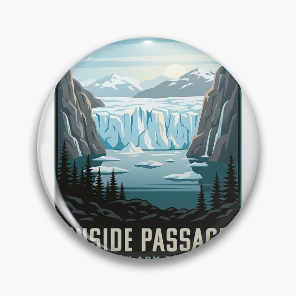 Item preview, Tracy Arm Fjord Inside Passage Alaska Glacier Travel Sticker designed and sold by DetourDgn.