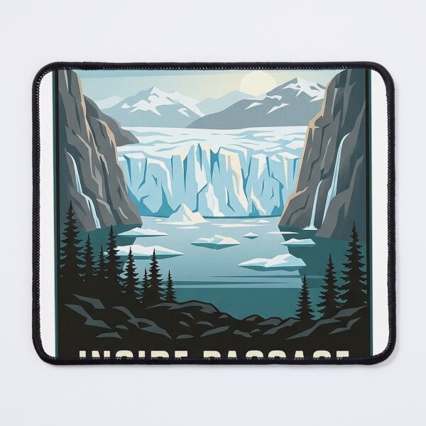 Item preview, Tracy Arm Fjord Inside Passage Alaska Glacier Travel Sticker designed and sold by DetourDgn.