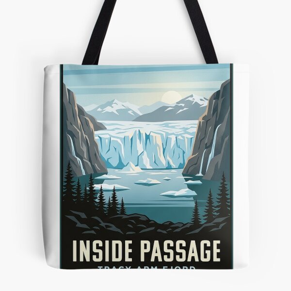 Item preview, Tracy Arm Fjord Inside Passage Alaska Glacier Travel Sticker designed and sold by DetourDgn.