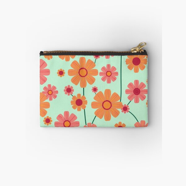 Item preview, Groovy 70s Retro Orange Flower Power Pattern designed and sold by IntelliMindDesigns.