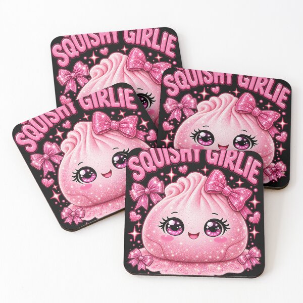 Item preview, Sparkly Pink Squishy Girlie Cute Kawaii Dumpling designed and sold by AddieBlu.