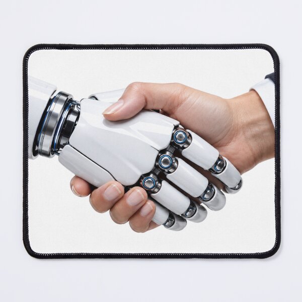 Item preview, Artificial Intelligence Robotic and Human Handshake Concept designed and sold by IntelliMindDesigns.