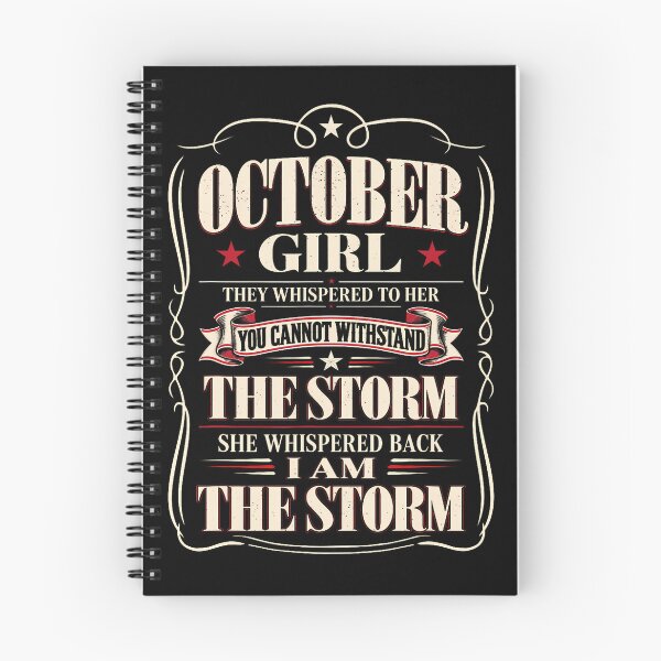 Item preview, October Girl They Whispered To Her I Am The Storm Birthday designed and sold by serialcarachts.