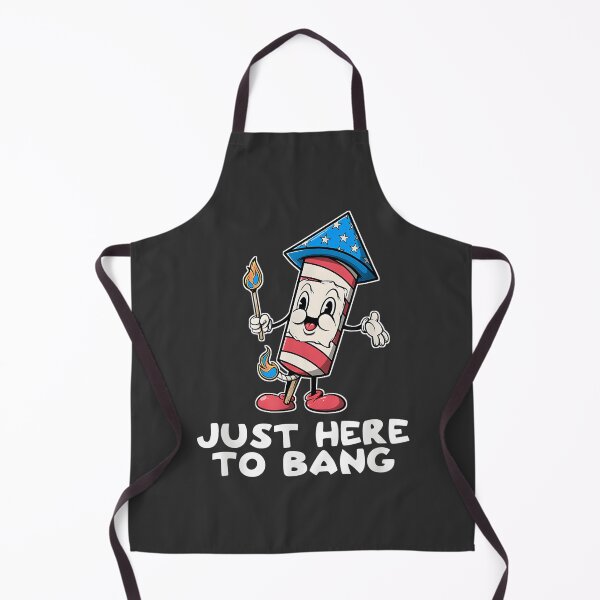 Item preview, Just Here To Bang Firework Fourth of July Funny Patriotic Design designed and sold by SpaceDesigns1.