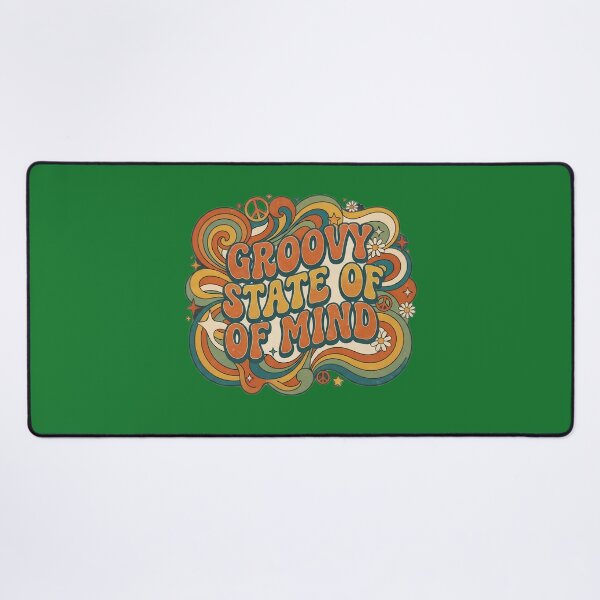 Item preview, Groovy State of Mind Retro 70s Aesthetic Vintage Peace and Love Typography T-Shirt, Stickers, and Home Decor designed and sold by Bhaskar Digital Art.