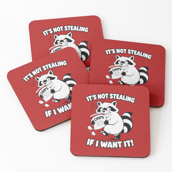Item preview, It's Not Stealing If I Want It Raccoon Sticker – Funny Snack Bandit Trash Panda designed and sold by MalisoStickers.