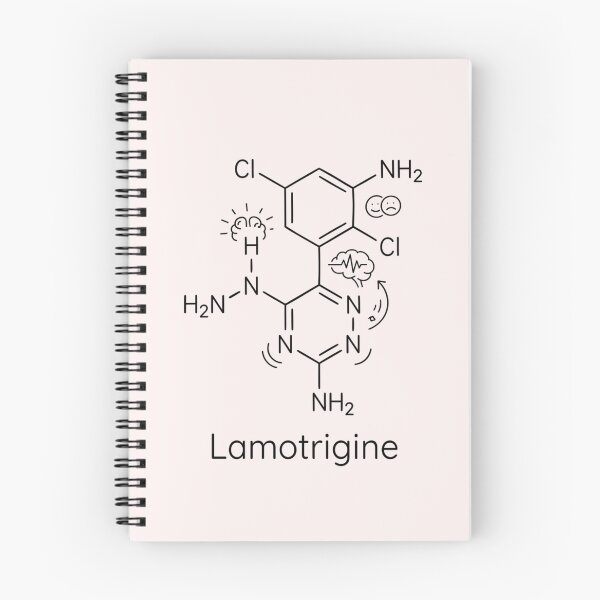 Item preview, Minimalist Lamotrigine Molecule Chemistry Art designed and sold by Numair  Baig.