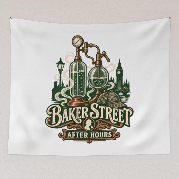 Artikelvorschau, Sherlock Holmes: Baker Street nach Feierabend entworfen und verkauft von Fenay Designs.