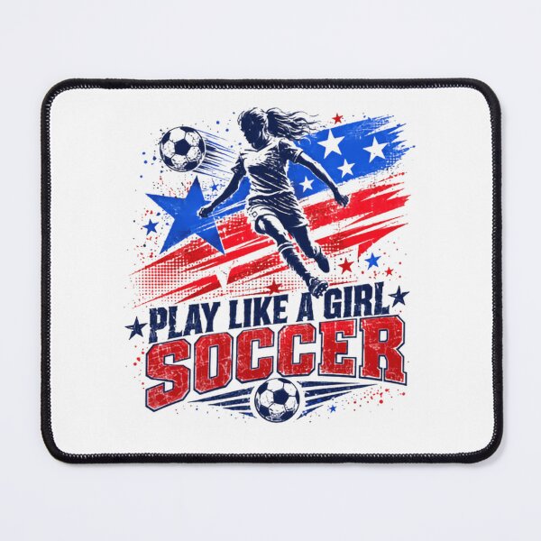 Item preview, Play Like A Girl Soccer Female Player Sports Fan designed and sold by RetroMini2026.