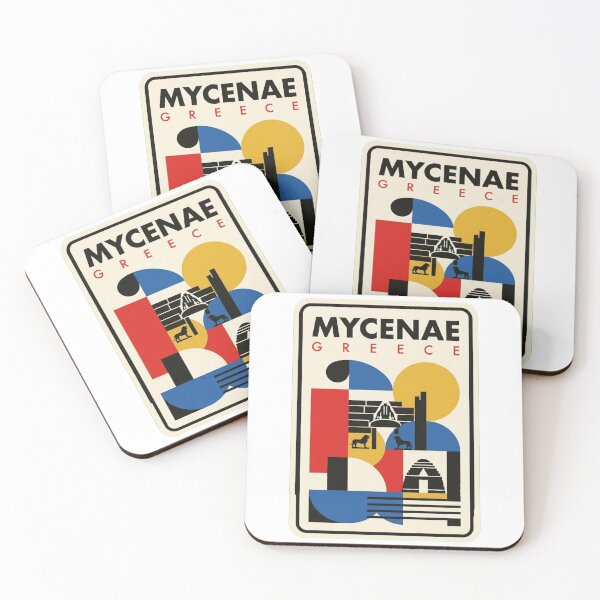 Item preview, Retro Mycenae Bauhaus Geometric Skyline designed and sold by k3rstman1.