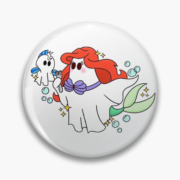 Item preview, Little Mermaid Ariel Spooky Ghost Halloween designed and sold by NAPIPIPIarts.