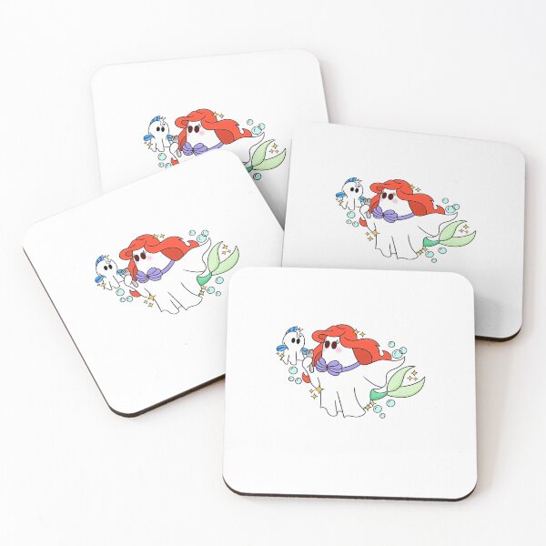 Aperçu de l'œuvre Little Mermaid Ariel Spooky Ghost Halloween créée et vendue par NAPIPIPIarts.