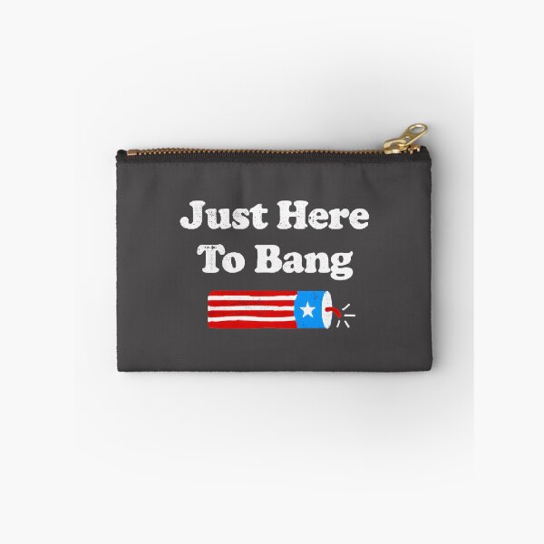 Item preview, Funny Fourth of July Just Here to Bang Patriotic Long Sleeve Design designed and sold by SpaceDesigns1.