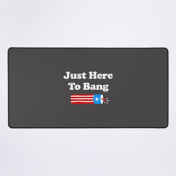 Item preview, Funny Fourth of July Just Here to Bang Patriotic Long Sleeve Design designed and sold by SpaceDesigns1.