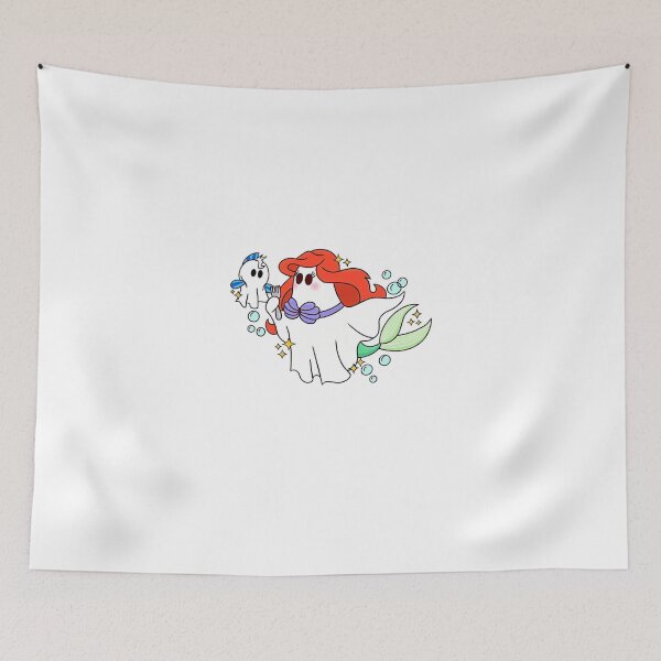 Item preview, Little Mermaid Ariel Spooky Ghost Halloween designed and sold by NAPIPIPIarts.