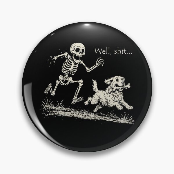 Item preview, Funny Skeleton Chasing Dog Halloween designed and sold by nosu-art-pod.