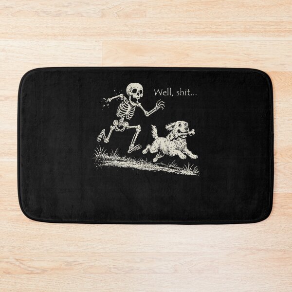 Item preview, Funny Skeleton Chasing Dog Halloween designed and sold by nosu-art-pod.