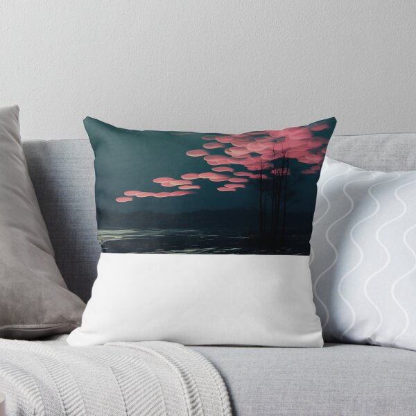 Item preview, Horizonte nocturno con nubes rosadas y efecto bokeh designed and sold by kathelepore.
