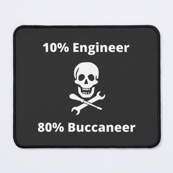 Item preview, Engineer Buccaneer Pirate Design for Tech and Adventure Enthusiasts designed and sold by MOHAMMEDIDRIES.