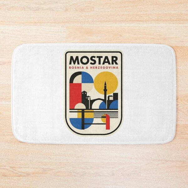 Item preview, Retro Mostar Bauhaus Geometric Skyline designed and sold by k3rstman1.
