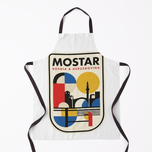 Item preview, Retro Mostar Bauhaus Geometric Skyline designed and sold by k3rstman1.