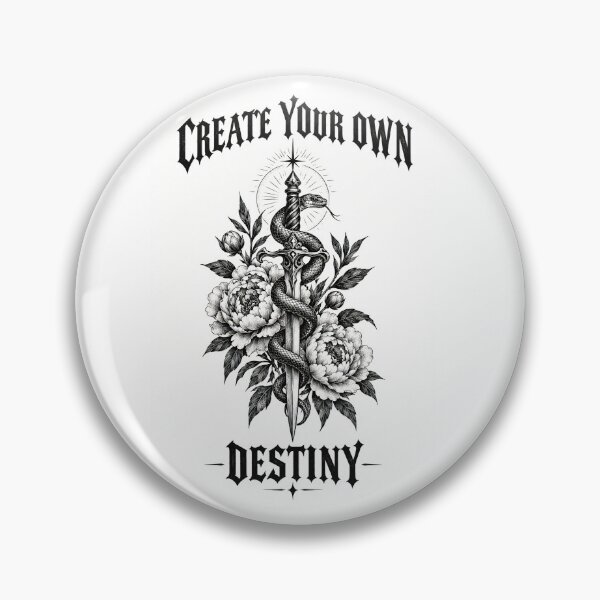 Item preview, Create Your Own Destiny Snake Dagger Gothic Poster designed and sold by SoftSpaceDesign.