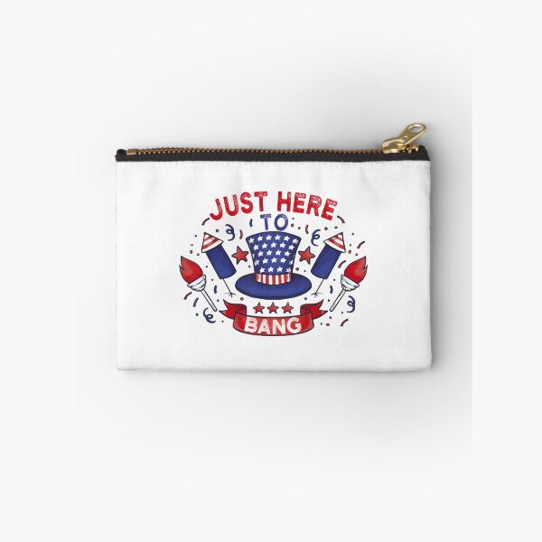 Item preview, Funny Fourth of July Fireworks Design - Just Here to Bang Patriotic Celebration designed and sold by SpaceDesigns1.