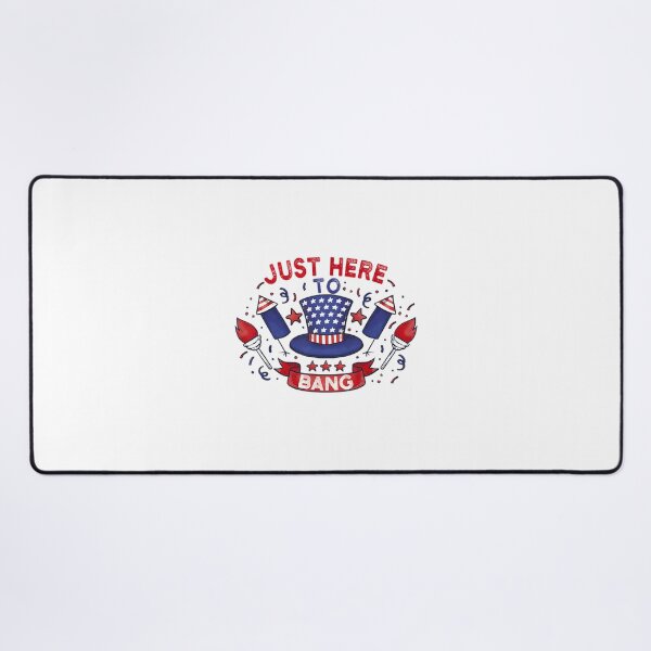 Item preview, Funny Fourth of July Fireworks Design - Just Here to Bang Patriotic Celebration designed and sold by SpaceDesigns1.
