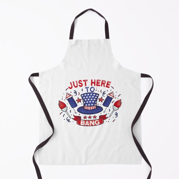 Item preview, Funny Fourth of July Fireworks Design - Just Here to Bang Patriotic Celebration designed and sold by SpaceDesigns1.