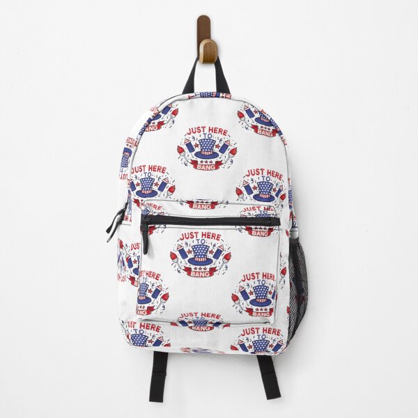 Item preview, Funny Fourth of July Fireworks Design - Just Here to Bang Patriotic Celebration designed and sold by SpaceDesigns1.