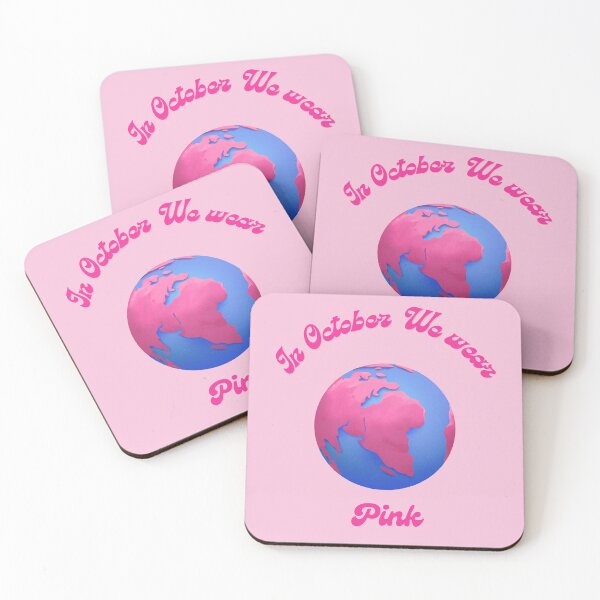 Item preview, In October We Wear Pink Globe Breast Cancer Awareness Design designed and sold by Evelashop.