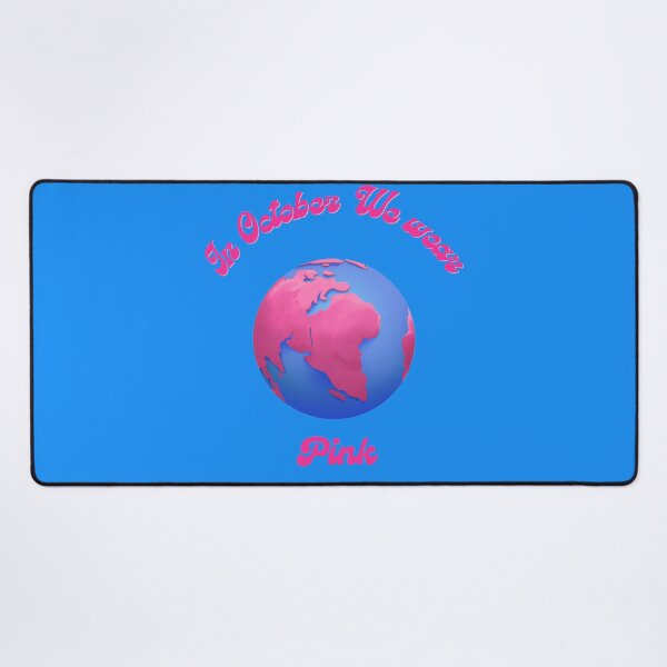 Item preview, In October We Wear Pink Globe Breast Cancer Awareness Design designed and sold by Evelashop.