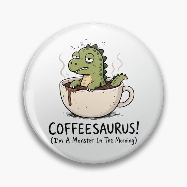 Item preview, Coffeesaurus Funny Dinosaur Coffee Lover designed and sold by ShirtWreck.