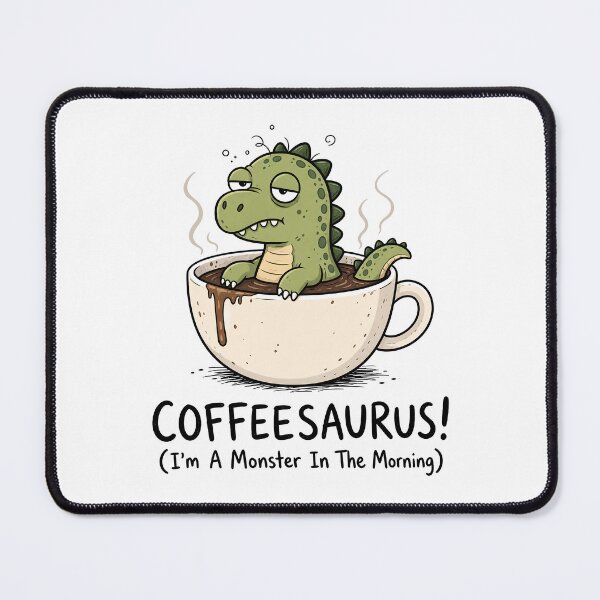 Item preview, Coffeesaurus Funny Dinosaur Coffee Lover designed and sold by ShirtWreck.